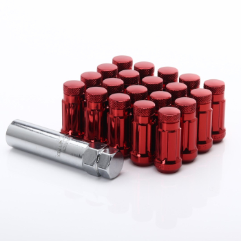 Japan Racing Forged Steel Radmuttern JN4–Red(20er Set inkl. Schlüssel)