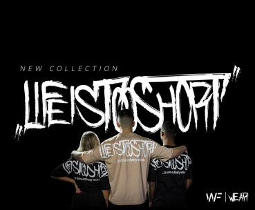 WF Wear| "LIFE IS TOO SHORT" - LITS T-Shirt | BEIGE