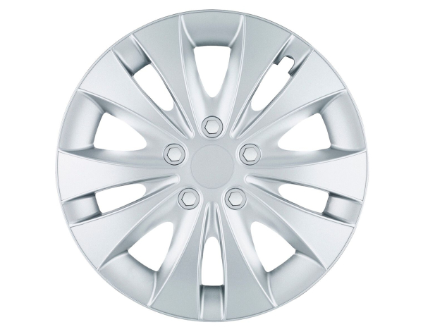 13 Zoll - ALBRECHT Storm Radkappen Radblenden Silber Set