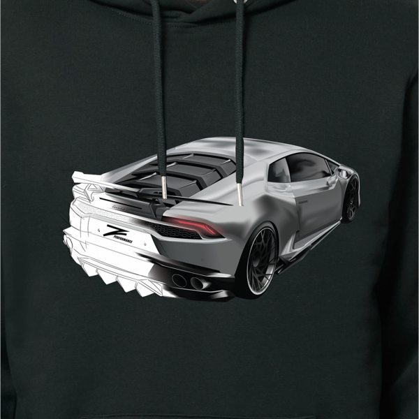 Z-Performance Hoodie Schwarz | Lamborghini Grau