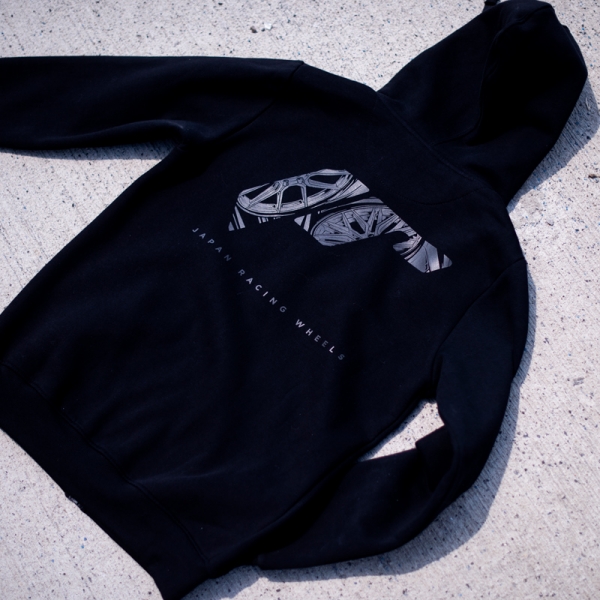 JR Unisex Zip Hoodie Logo Black