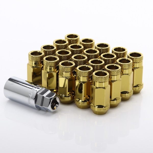 Japan Racing Forged Steel Radmuttern JN1–Gold (20er Set inkl. Schlüssel)