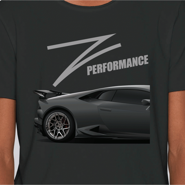 Z-Performance T-Shirt Schwarz | Lamborghini in Grau