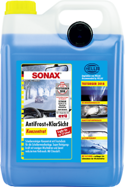 SONAX 5L AntiFrost+KlarSicht Konzentrat Citrus ergibt bis zu 15L