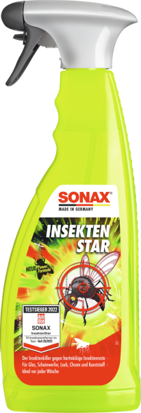 Sonax InsektenStar 750ml Insektenentferner Reiniger Außen Auto Motorrad LKW