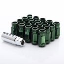 Japan Racing Forged Steel Radmuttern JN1–Green (20er Set inkl. Schlüssel)