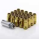 Japan Racing Forged Steel Radmuttern JN1–Gold (20er Set inkl. Schlüssel)